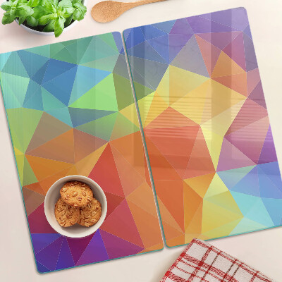 Tocător de bucătărie Geometria triunghiurilor colorate
