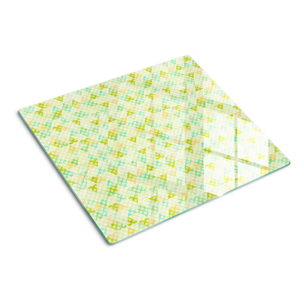 Tocător sticlă Geometrie în culori pastelate