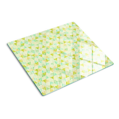 Tocător sticlă Geometrie în culori pastelate