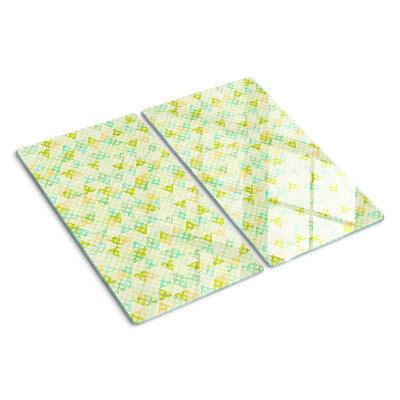 Tocător sticlă Geometrie în culori pastelate