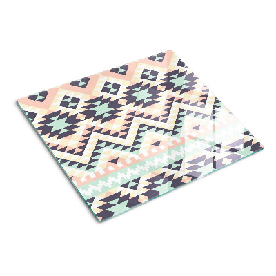 Tocător sticlă Motiv geometric în culori pastelate