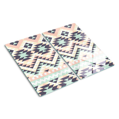 Tocător sticlă Motiv geometric în culori pastelate