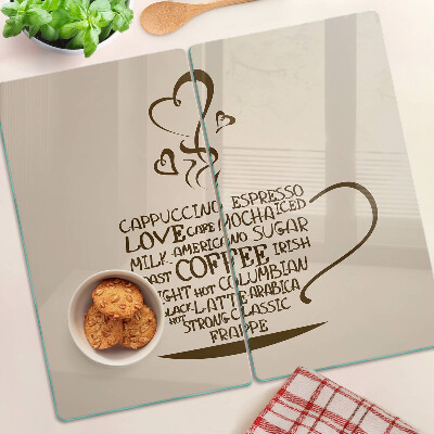 Tocător de bucătărie Cafea și inimă