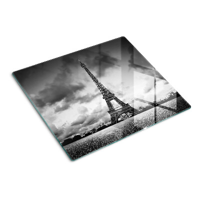 Tocător de bucătărie Turnul Eiffel în alb și negru