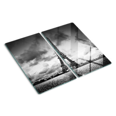 Tocător de bucătărie Turnul Eiffel în alb și negru