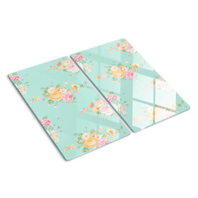 Tocător de bucătărie Model floral în culori pastelate