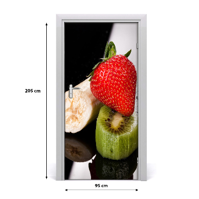Autocolante pentru usi Furnir imagini de fundal adezive pe fructe ușă