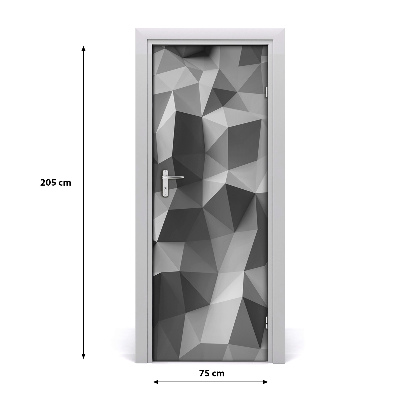 Autocolante pentru usi triunghiuri abstractizare