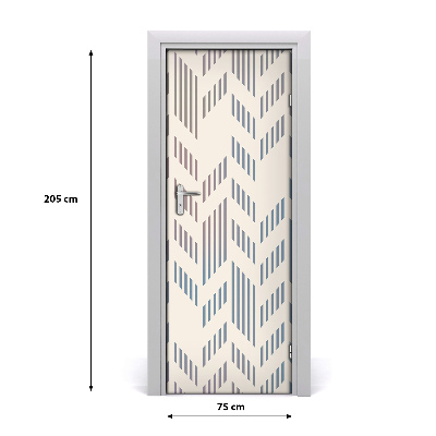 Autocolante pentru usi fundal geometrică