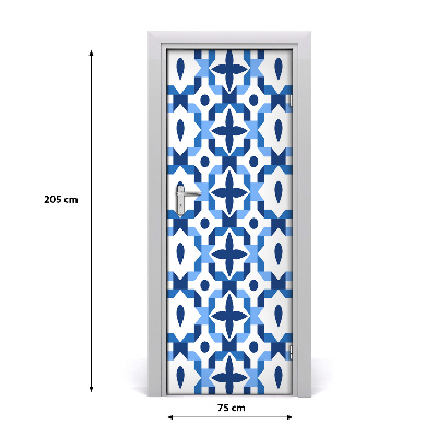 Autocolante pentru usi fundal geometrică