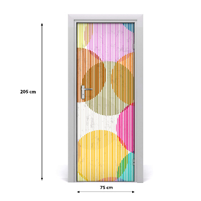 Autocolante pentru usi cercuri colorate