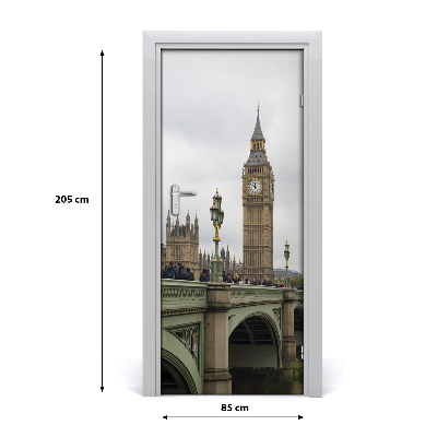 Autocolante pentru usi Ușă autoadeziv pe Big Ben, Londra