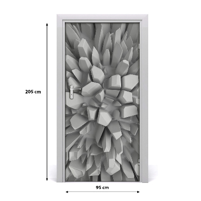 Autocolante pentru usi 3D Abstracție