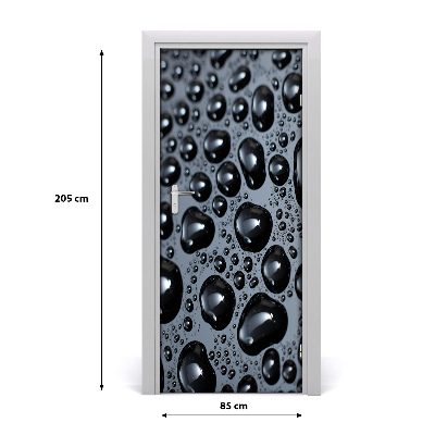 Autocolante pentru usi Picaturi de apa