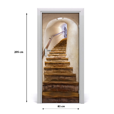 Autocolante pentru usi Auto-adezive pe ușă în scările castel