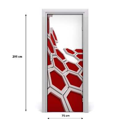 Autocolante pentru usi 3D Abstracție