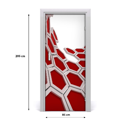 Autocolante pentru usi 3D Abstracție