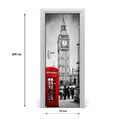 Autocolante pentru usi Ușă autoadeziv pe Big Ben, Londra