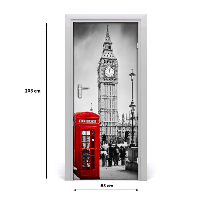 Autocolante pentru usi Ușă autoadeziv pe Big Ben, Londra