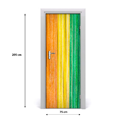 Autocolante pentru usi dungi colorate