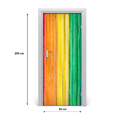 Autocolante pentru usi dungi colorate