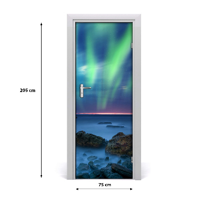 Autocolante pentru usi Aurora boreala