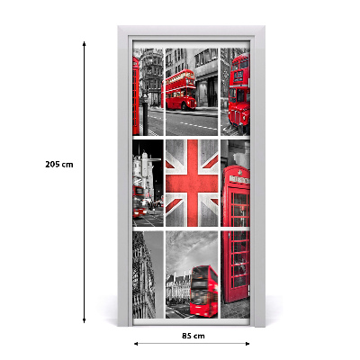 Autocolante pentru usi ușă autoadeziv colaj Londra