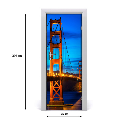 Autocolante pentru usi Autoadeziv UȘĂ Bridge din San Francisco