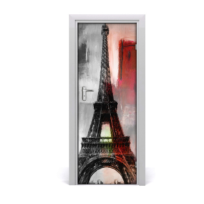 Autocolante pentru usi usa autoadeziv Turnul Eiffel