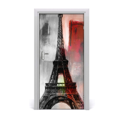 Autocolante pentru usi usa autoadeziv Turnul Eiffel
