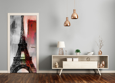 Autocolante pentru usi usa autoadeziv Turnul Eiffel
