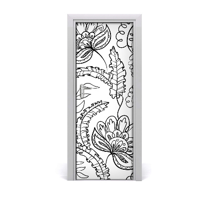 Autocolante pentru usi zentangle fundal