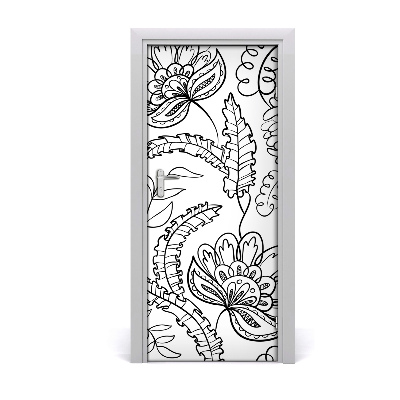 Autocolante pentru usi zentangle fundal