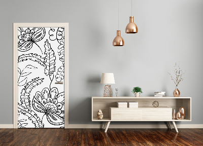 Autocolante pentru usi zentangle fundal