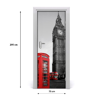 Autocolante pentru usi Ușă autoadeziv pe Big Ben, Londra