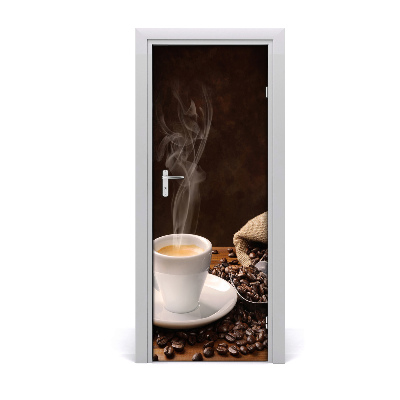 Autocolante pentru usi ceașcă de cafea