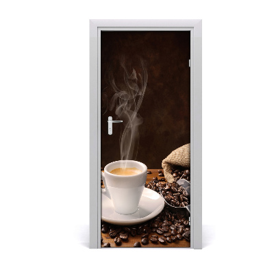 Autocolante pentru usi ceașcă de cafea