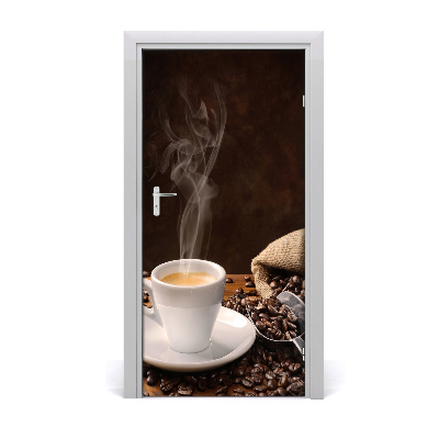Autocolante pentru usi ceașcă de cafea