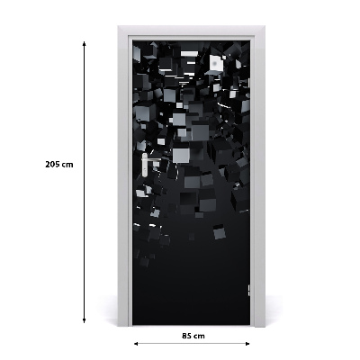 Autocolante pentru usi 3D Abstracție