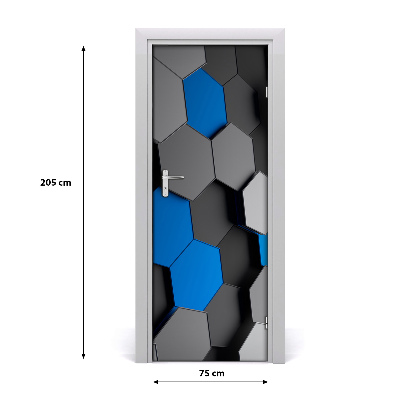 Autocolante pentru usi 3D Abstracție