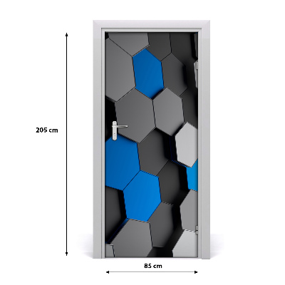 Autocolante pentru usi 3D Abstracție