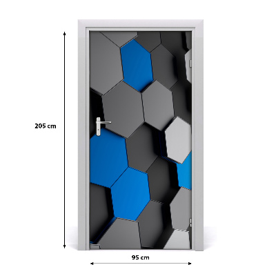 Autocolante pentru usi 3D Abstracție