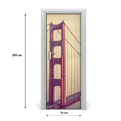 Autocolante pentru usi Autoadeziv UȘĂ Bridge din San Francisco