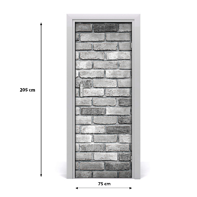 Autocolante pentru usi zid de cărămidă
