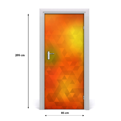 Autocolante pentru usi triunghiuri abstractizare