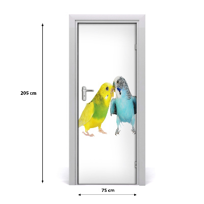 Autocolante pentru usi budgies