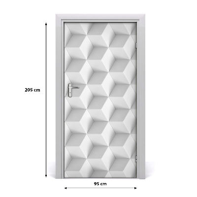 Autocolante pentru usi 3D Abstracție