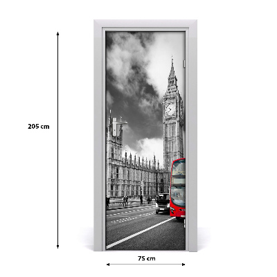 Autocolante pentru usi Ușă autoadeziv pe Big Ben, Londra