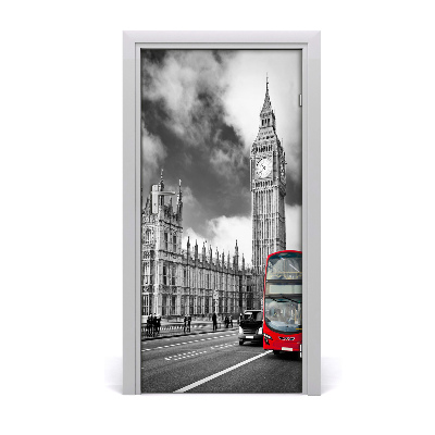 Autocolante pentru usi Ușă autoadeziv pe Big Ben, Londra