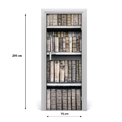 Autocolante pentru usi Raft de cărți